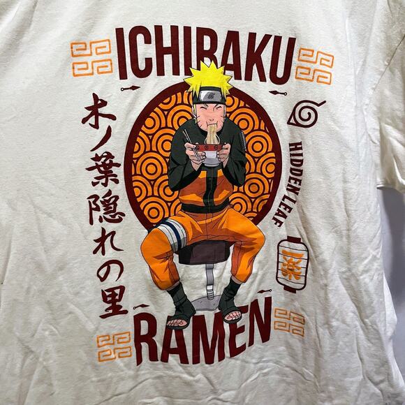 Naruto Shippuden Collection Shirt Mens XL 46/48 Ichiraku Ramen Graphic Anime Tee - Picture 1 of 4